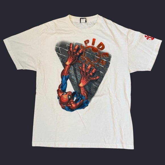 MAD Engine Other - Vintage Spiderman 2002 Marvel Mad Engine T-Shirt Men's Large Short Sleeve Y2K